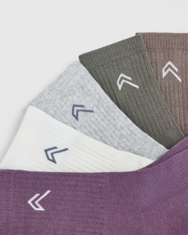 Crew Socks 5 Pack | Vintage Purple Mix - Image 6