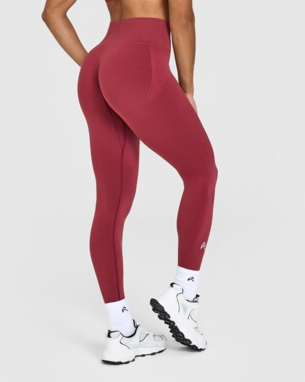 Effortless Seamless Leggings | Burnt Cherry - Image 2